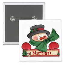 Chrtimstas Stocking Label button