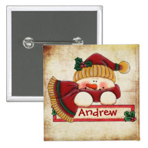 Chrtimstas Stocking Label button