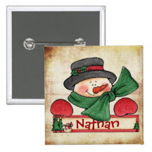 Chrtimstas Stocking Label button