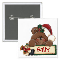 Chrtimstas Stocking Label button