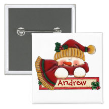 Chrtimstas Stocking Label button