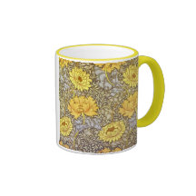 chrysanthemum by William Morris Coffee Mugs