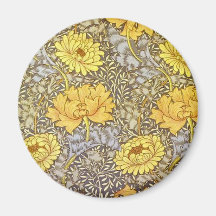 chrysanthemum by William Morris Refrigerator Magnets