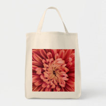 chrysanthemum flower closeup canvas bag