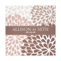 Chrysanthemum (Nutmeg) Canvas Wedding Gift Canvas Print