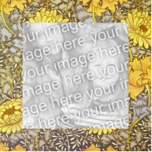 Chrysanthemums by William Morris Photo Cut Out