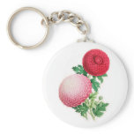 Chrysanthemums, Lady Talfourd and Purpurea Elegans Key Chain