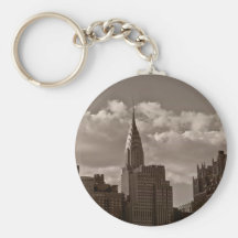 Chrysler Building and New York Skyline Key Chains
