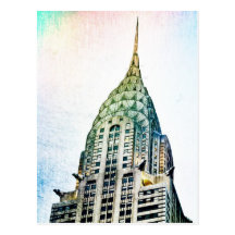 Chrysler Building - Frozen - New York City Postcards