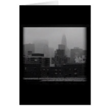 Chrysler Building on a Foggy Day Cards