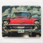 Chtome Chevrolet 1957 Front Mouse Mats