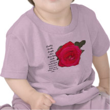 Chubby cheek rose flower infant tshirt