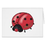 chubby little ladybug greeting card