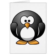 Chubby Penguin Greeting Cards