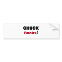 Chuck Rocks Bumper Sticker