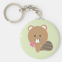 Chuck the Beaver Key Chain
