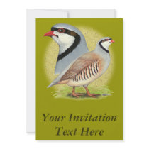Chukar Partridge Combo Invites