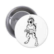 Chupacabra (Sketch) Pin