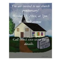 Church anniversary Invitation