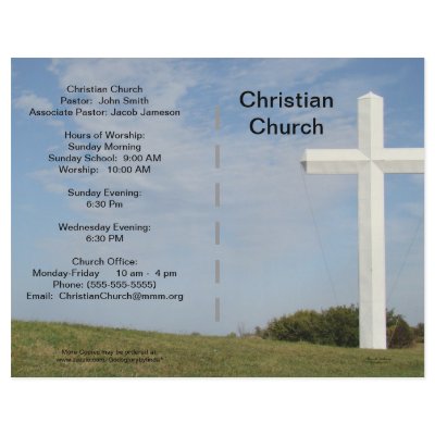 Church Bulletin Customizable Personalized Flyer by Churchsupplies