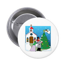 Church Carolers Button