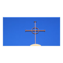 Church Cross Customized Photo Card