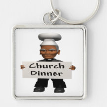Church Dinner Key Chain