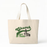 Church: Don't Go There Canvas Bags