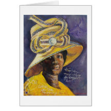 Church Hat Nica Greeting Card