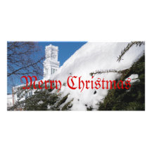 Church in Connecticut Christmas Card Photo Greeting Card