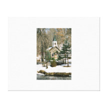 Church In the Woods Gallery Wrap Canvas