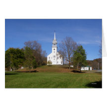 Church In Vermont (Blank) Greeting Card