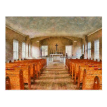 Church - Inside a church Post Card