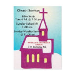 church invitations postcards