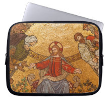Church Mosaic - Jesus Christ Computer Sleeves