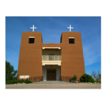 Church near Santa Fe, New Mexico Post Card