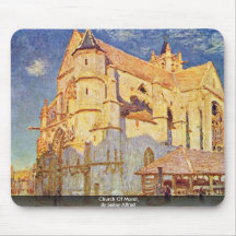 Church Of Moret, By Sisley Alfred Mousepad
