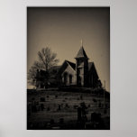 Church on a Hill Poster