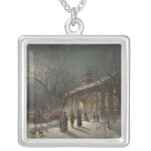 Church on Christmas Eve Necklace