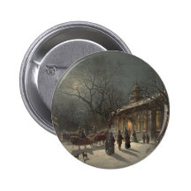 Church on Christmas Eve Pin