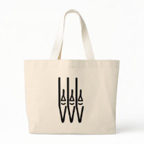 church organ pipes icon canvas bag