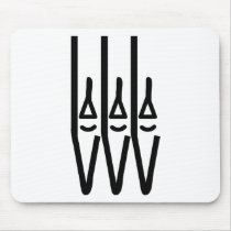 church organ pipes icon mouse pad