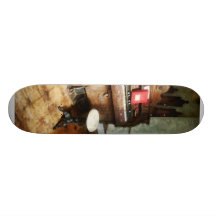 Church Organ With Swivel Stool Skate Board