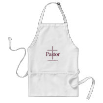 Church Pastor Grey Cross Apron