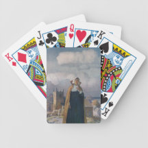 Church, Sheep and Lady in 16th Century Dress Bicycle Card Decks