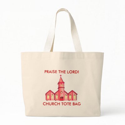 CHURCH TOTE BAG! by zazzitup
