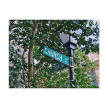 Church & Tradd St. Post Cards