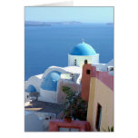 Church Views on Santorini, Greece Greeting Cards