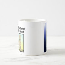 CHURCH WINDOW BLUE - Customized Mug