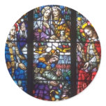 Church Windows 082 Round Stickers